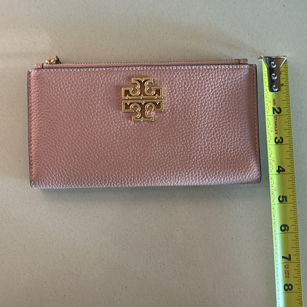 Tory Burch Britton Slim Envelope Wallet Pink. NWT - Picture 7 of 8